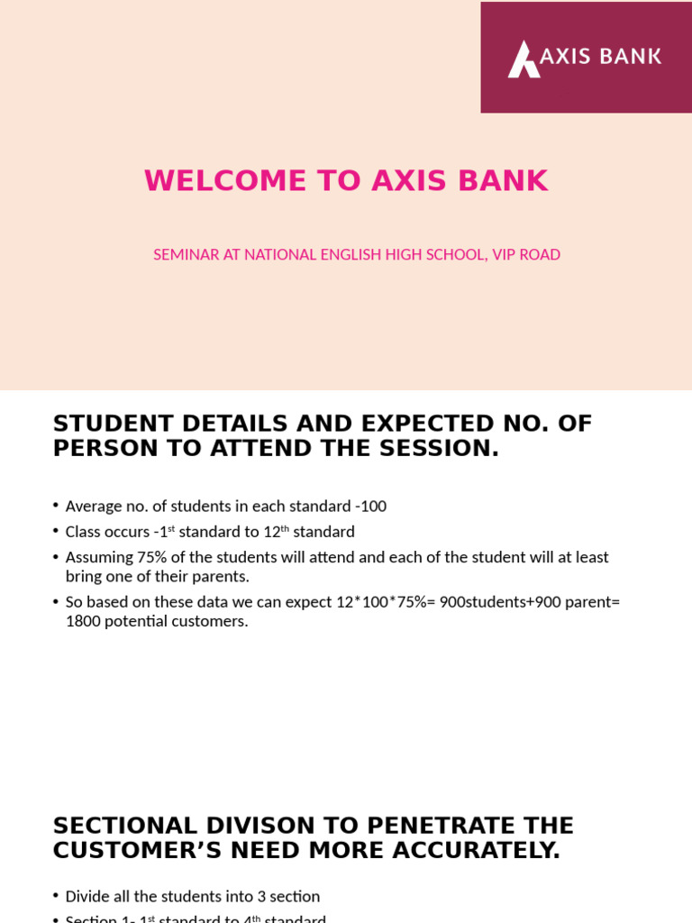 Welcome To Axis Bank | PDF | Investing | Transaction Account
