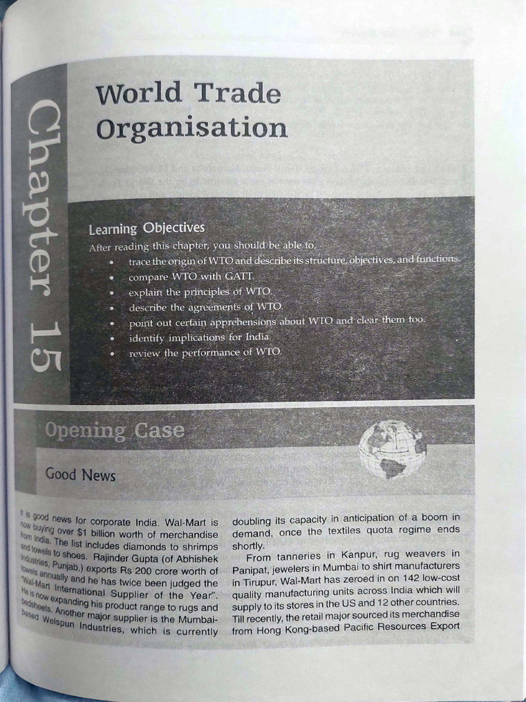 WTO World Trade Organization | PDF