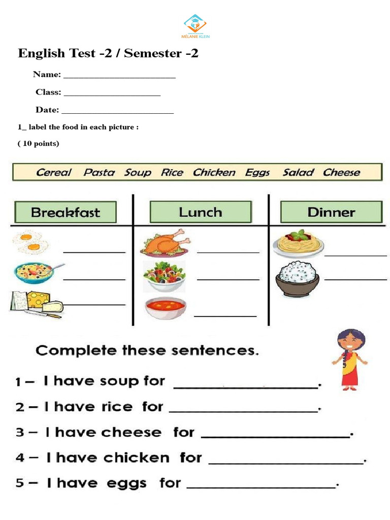 CE 2 English Test2 - Semester 2 MK | PDF