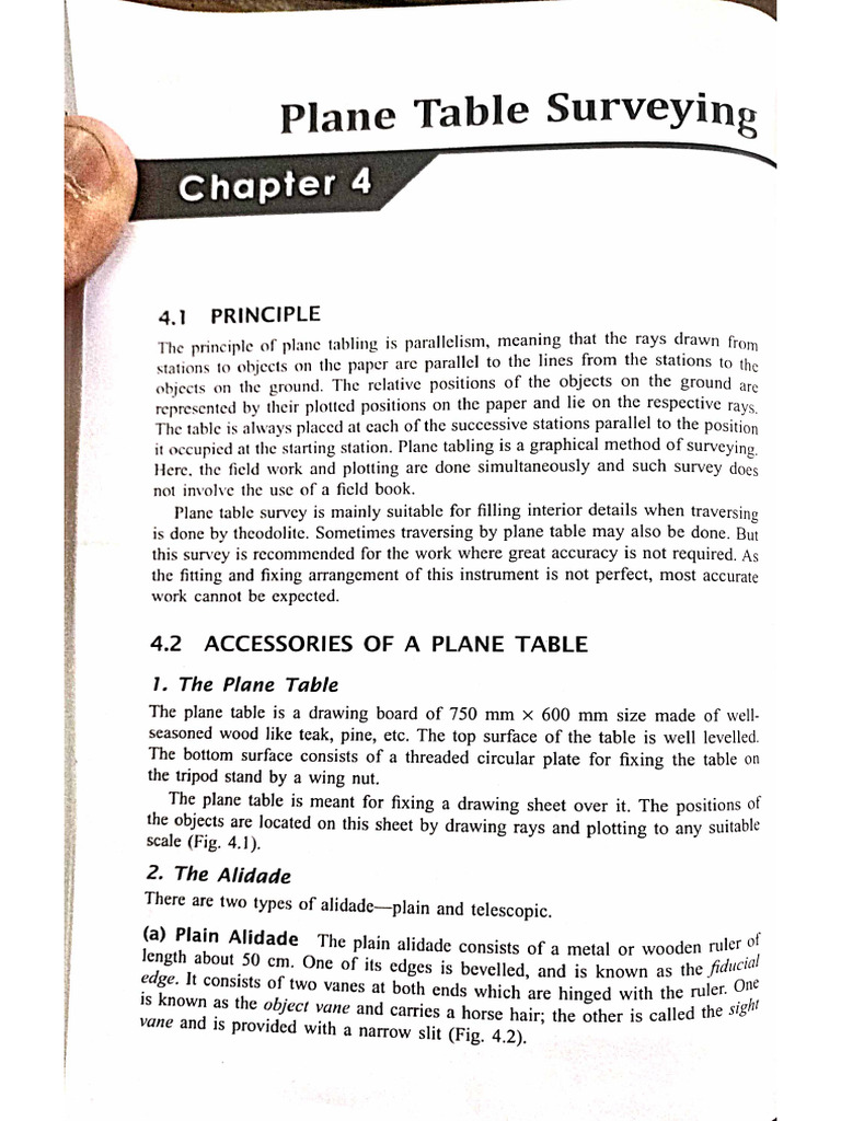 Plane Table Survey | PDF