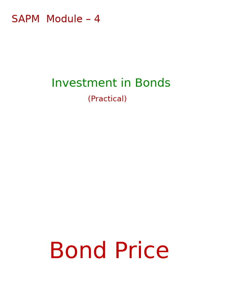 Understanding Bond Valuation and Duration | PDF | Present Value | Bonds ...