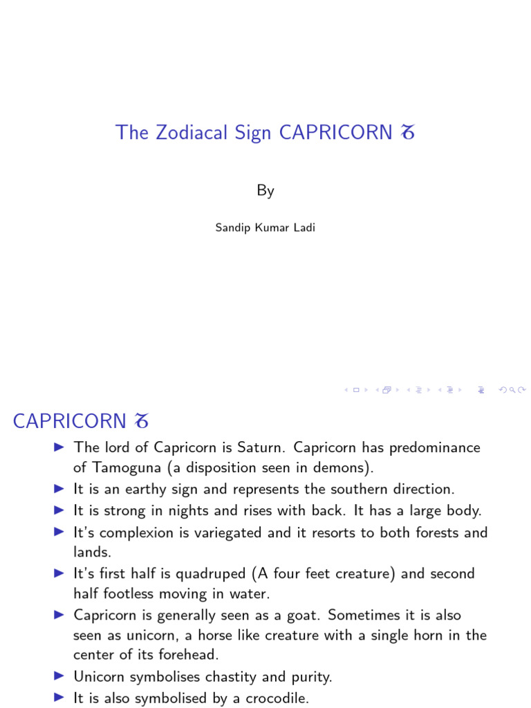 Zodiac Sign Capricorn Makara Rasi | PDF | Universe | Mind