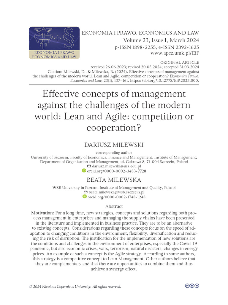 Lean vs. Agile Management Strategies | PDF | Lean Manufacturing ...