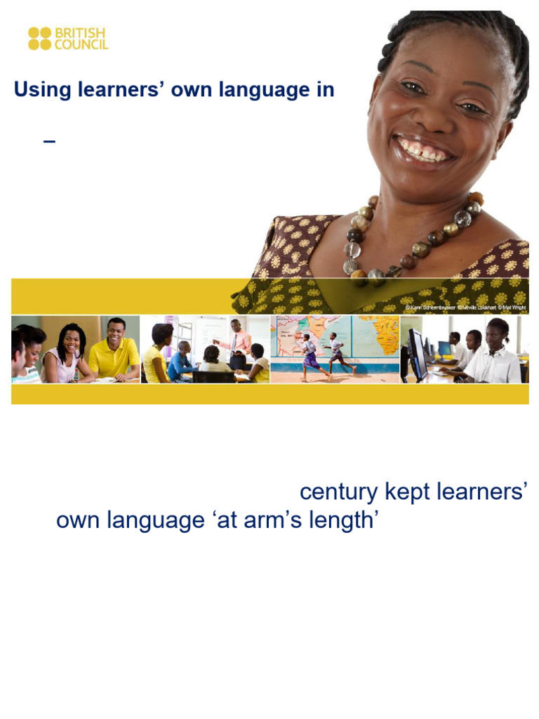 Using Learners' Own Language in The Teaching of English | PDF ...