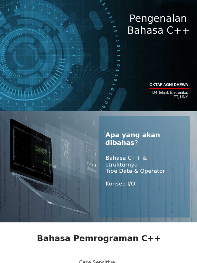 Pengenalan Bahasa C++ dan Tipe Data | PDF