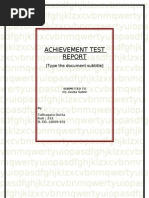 Download FINAL ACHIEVEMENT TEST REPORT by Tathagata Dutta SN87669324 doc pdf