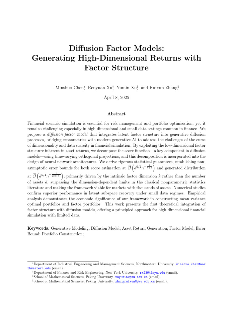 Diffusion Factor Models- Generating High-Dimensional Returns with ...