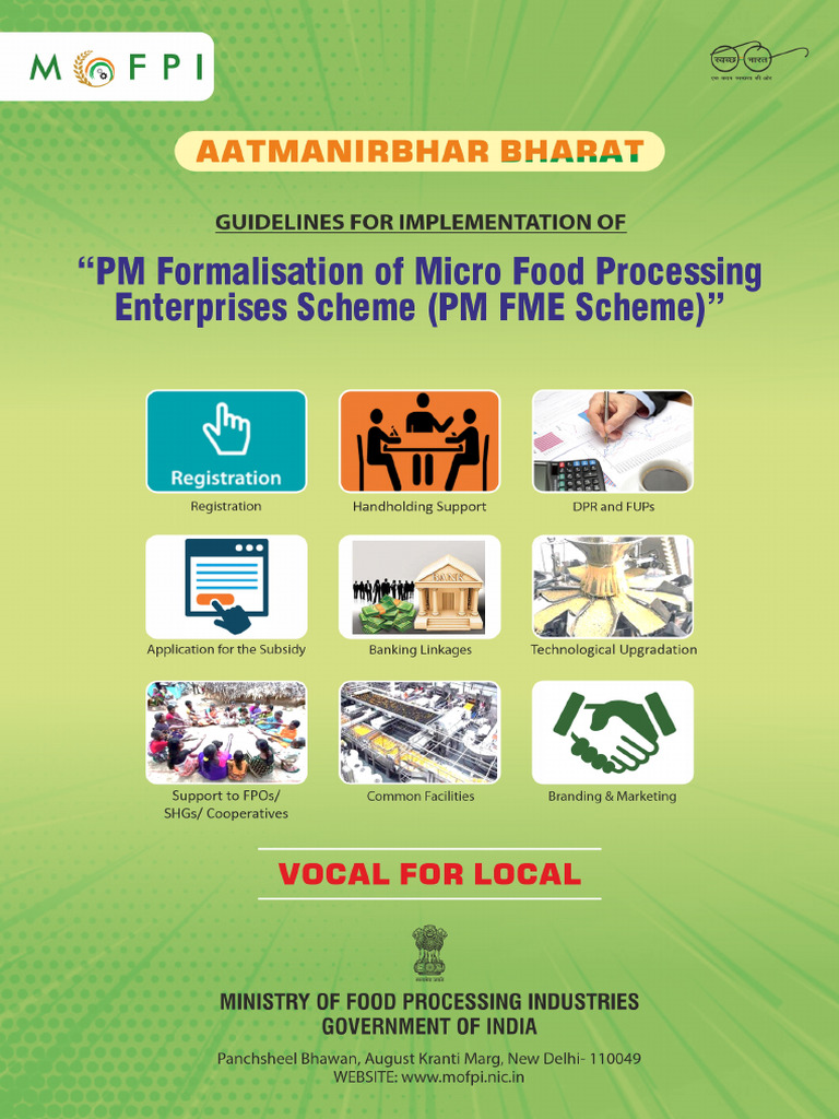 PM FME Scheme Implementation Guidelines | PDF | Cooperative | Economies