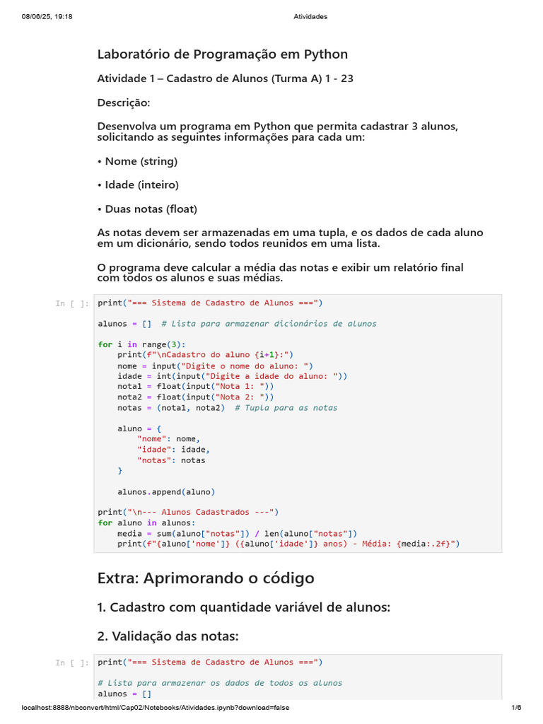 Automatização de Atividades em Python | PDF | Informática