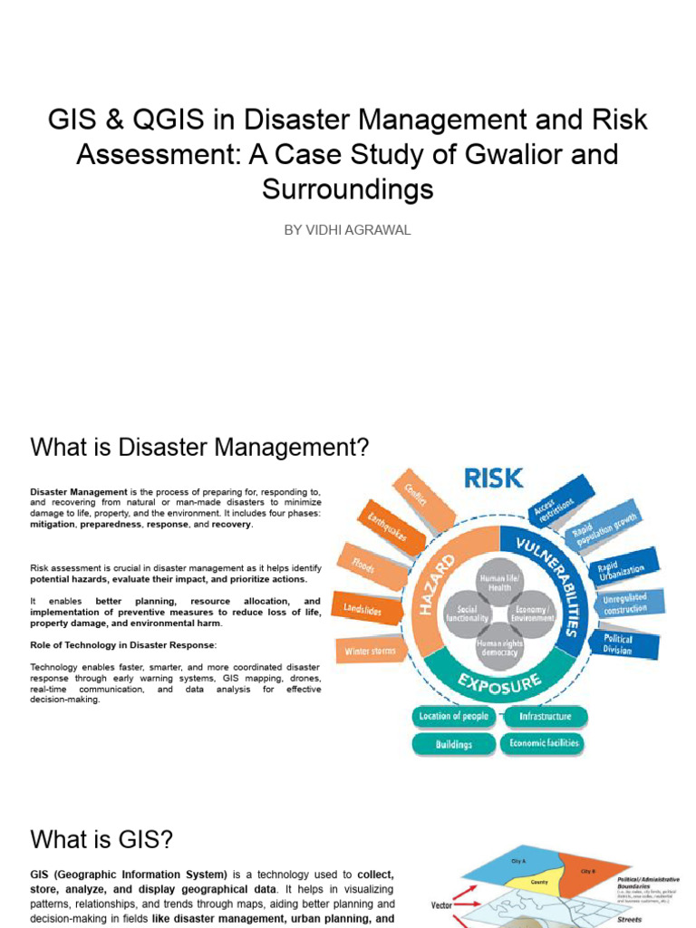 GIS & QGIS in Gwalior Disaster Management | PDF | Geographic ...