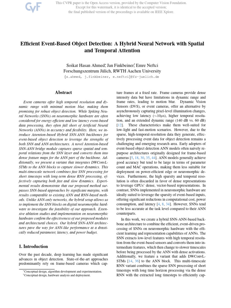 Ahmed Efficient Event-Based Object Detection A Hybrid Neural Network ...