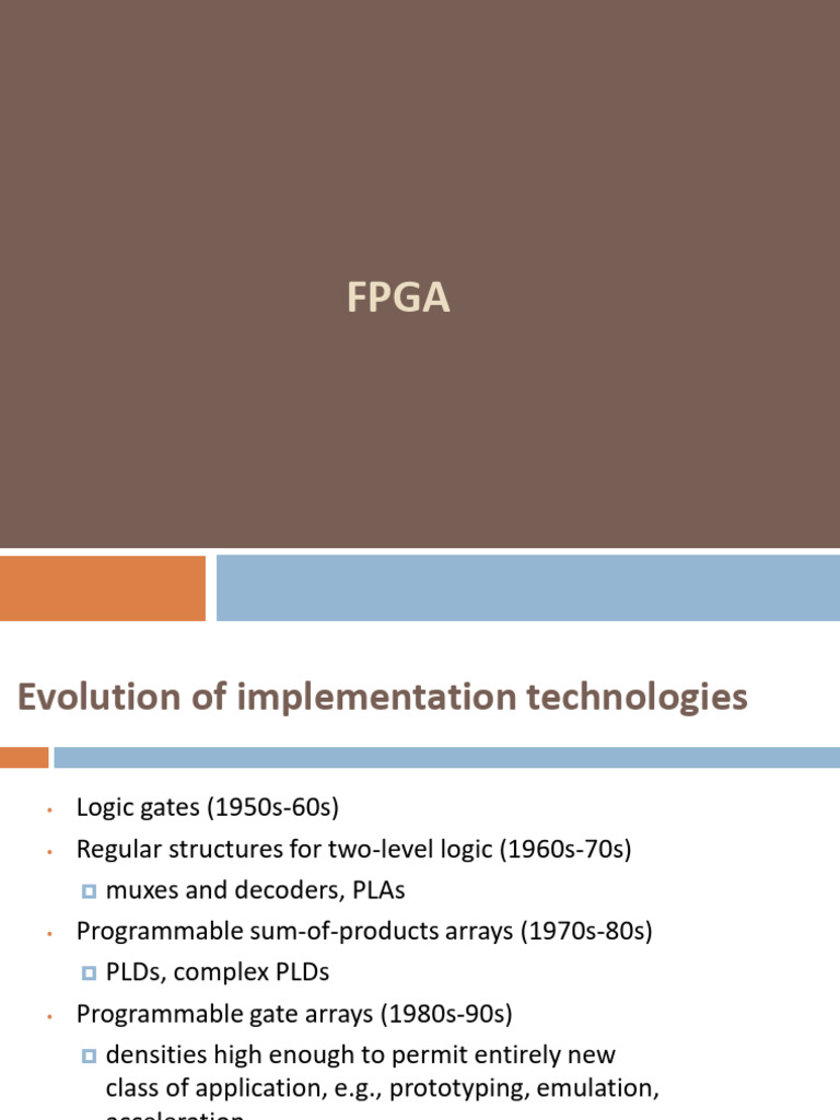FPGA Implementation Technologies Overview | PDF | Field Programmable ...