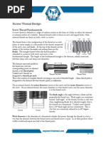 Threaded Blind Hole Specifications | PDF