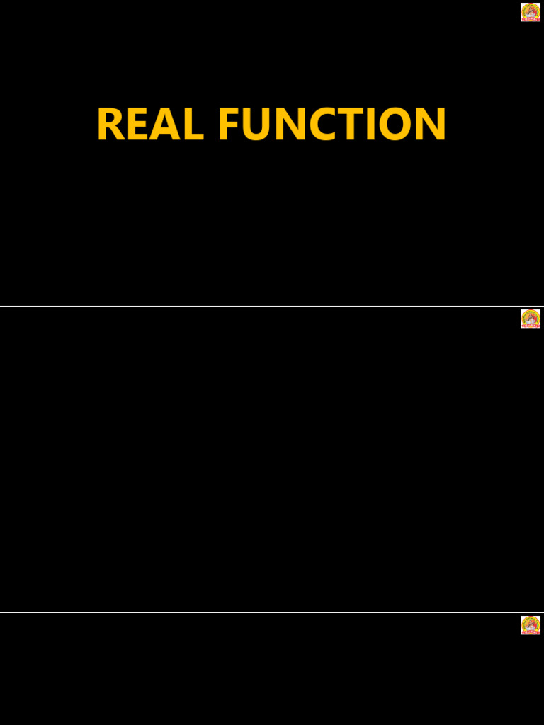 Real Functions and Calculus Concepts | PDF | Function (Mathematics ...
