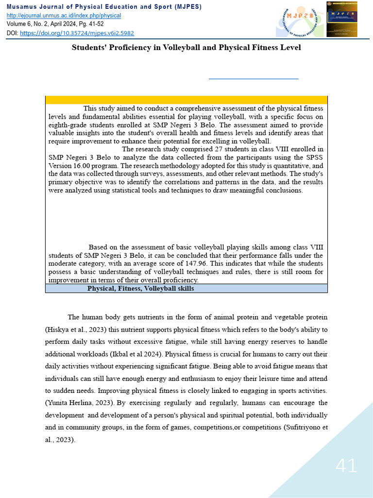 5982-Article Text-19593-2-10-20250603 | PDF | Physical Fitness ...