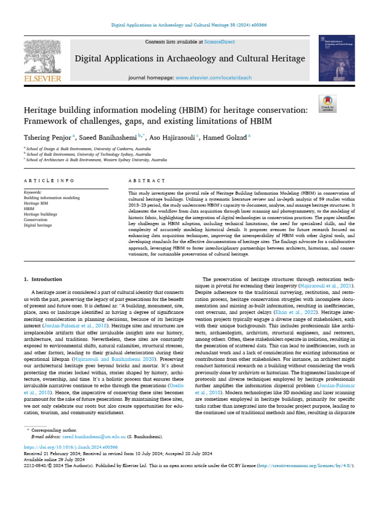 HBIM Challenges in Heritage Conservation | PDF | Building Information ...