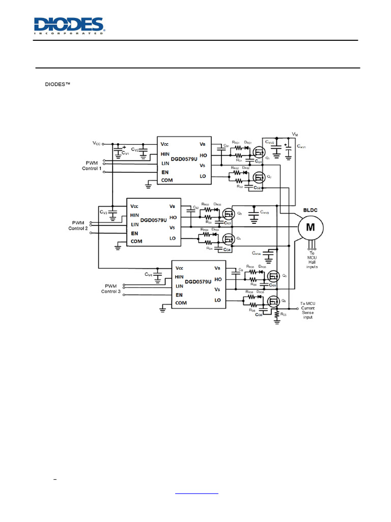 DGD0579U Gate Driver Application Guide | PDF | Mosfet | Capacitor