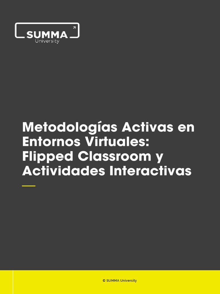 Metodologías Activas: Flipped Classroom | PDF | Aprendizaje | Enseñando