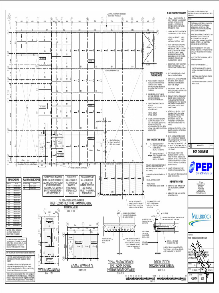Pep - 141224 - 436414-301!-!first Floor and Lower Roof Structural ...