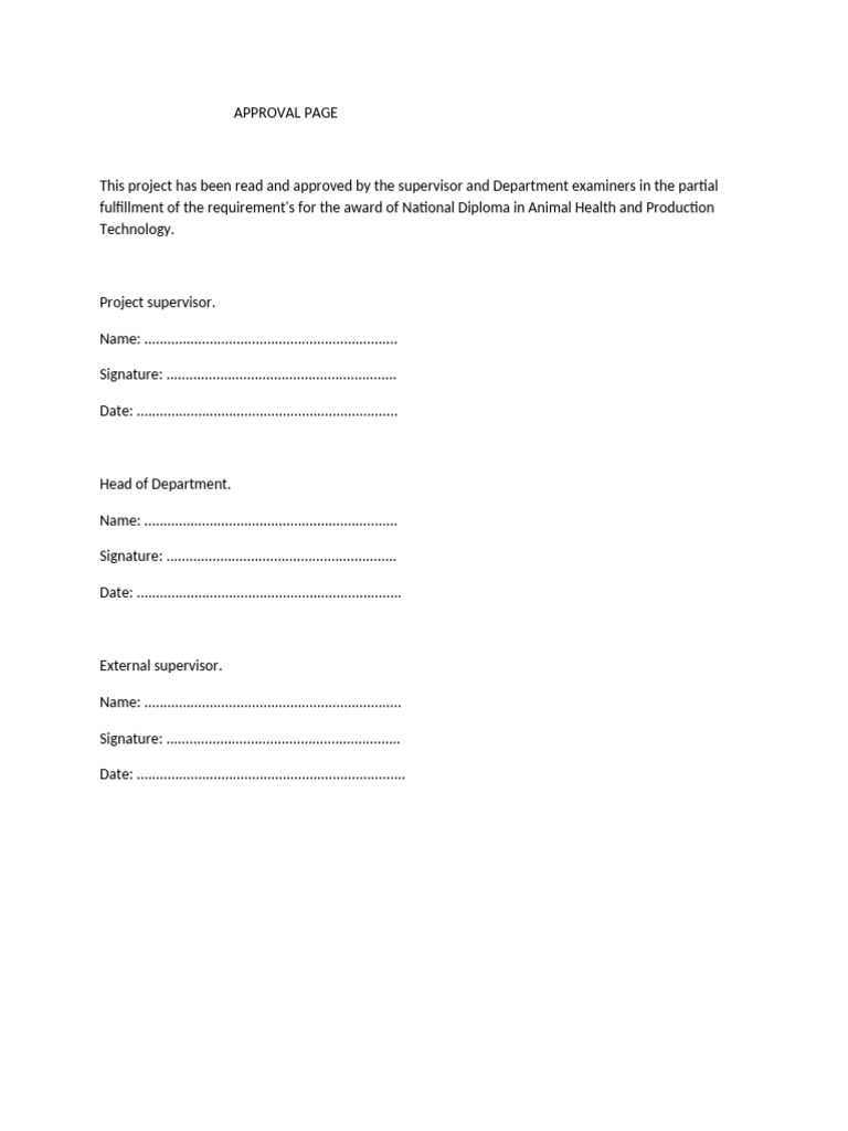 Approval Page | PDF