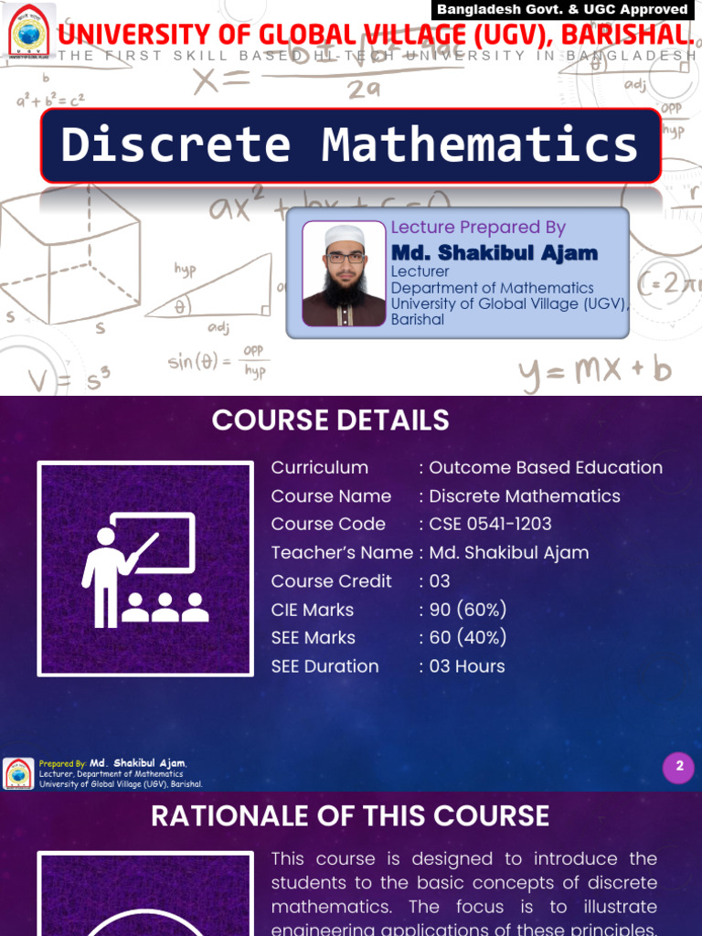 Discrete Mathematics Course Overview | PDF | Set (Mathematics) | Empty Set