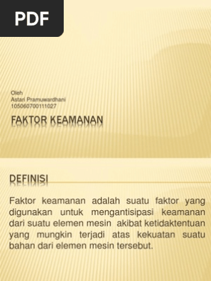 Faktor Keamanan