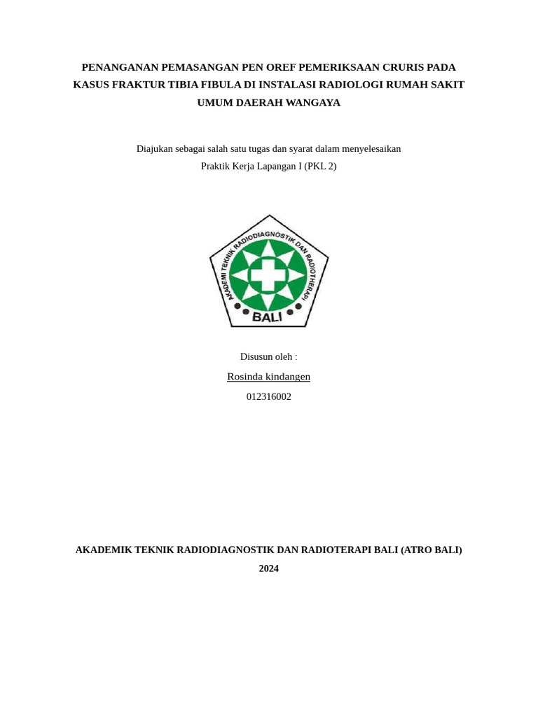 Penanganan Fraktur Tibia dengan OREF | PDF