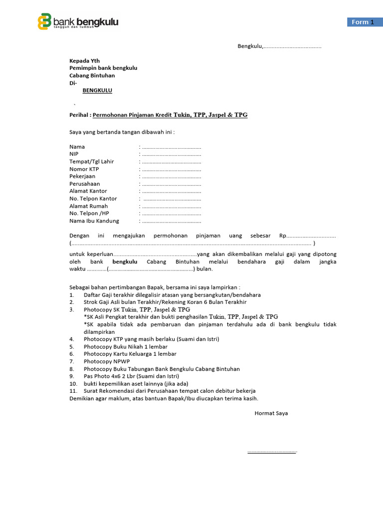Blanko TPG | PDF