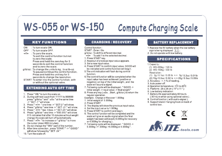 WS-055 or WS-150 WS-055 or WS-150 | PDF