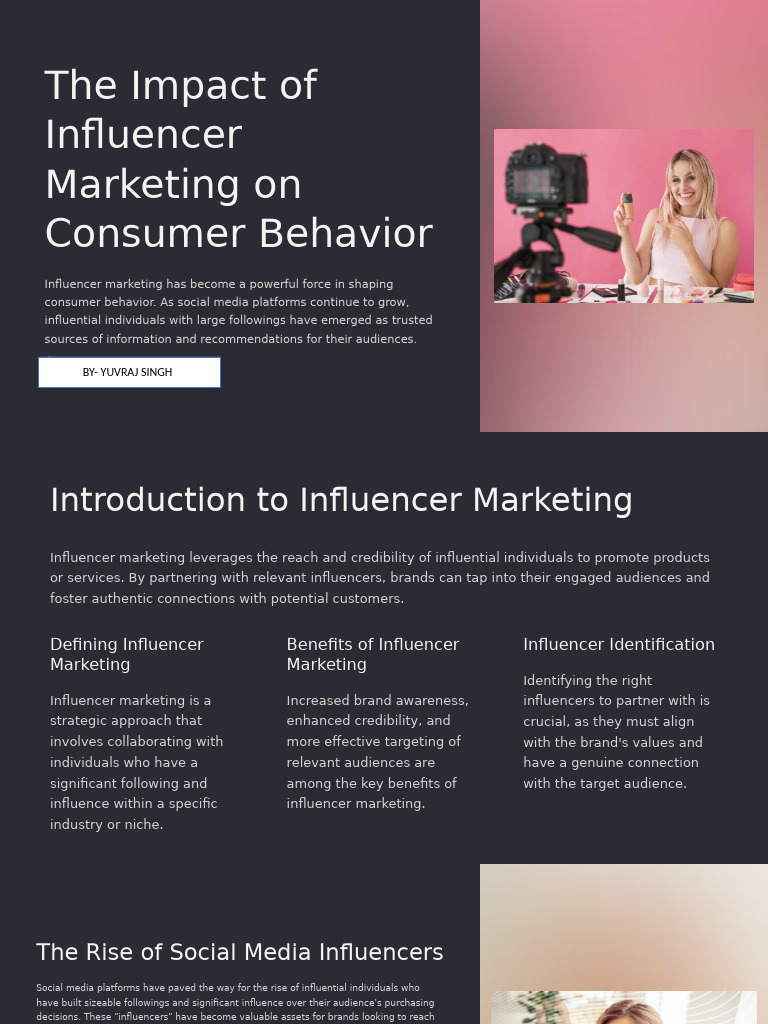 The Impact of Influencer Marketing On Consumer Behavior | PDF | Brand ...