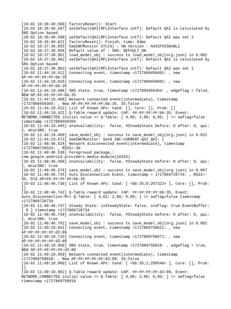 Network Connection Event Log | PDF | Computer File Formats
