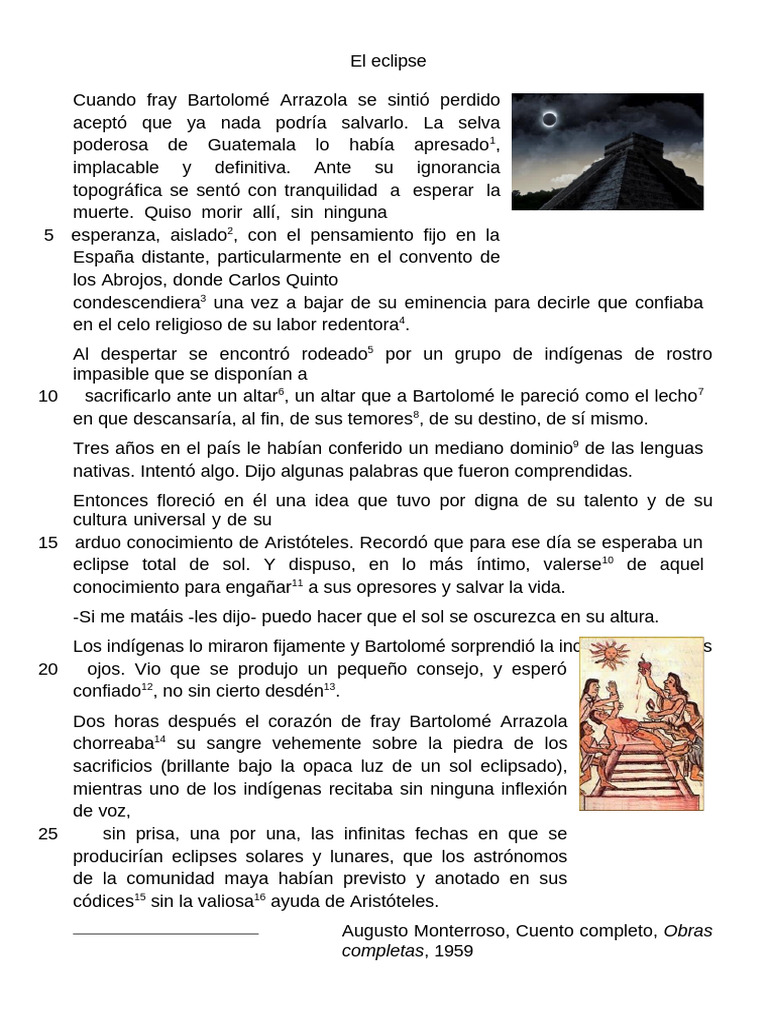 El eclipse de fray Bartolomé Arrazola | PDF