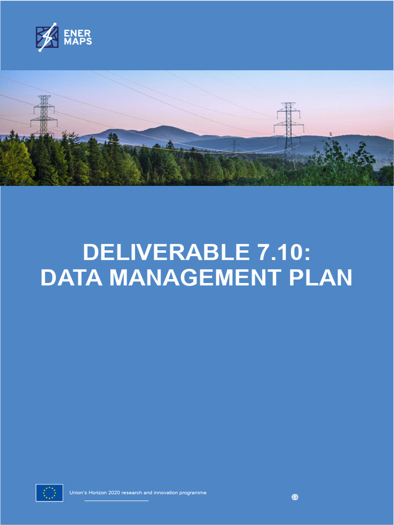 EnerMaps Data Management Plan Overview | PDF | Metadata | Data