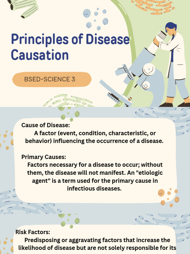 Understanding Disease Causation Principles | PDF | Infection | Cancer