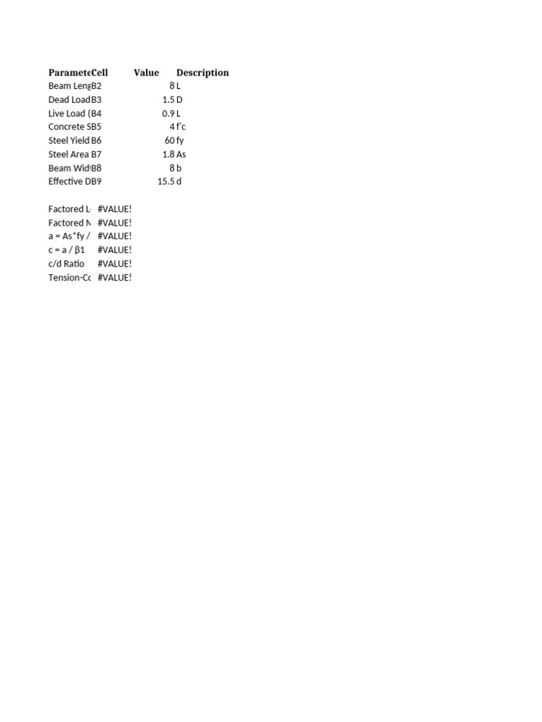 Cantilever Beam Design | PDF