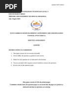 CDACC Level 6 Technical Drawing Exam | PDF | Technical Drawing | Drawing
