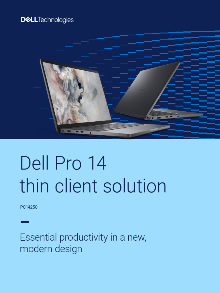 Dell Pro 14 Thin Client Overview | PDF | Wi Fi | Laptop