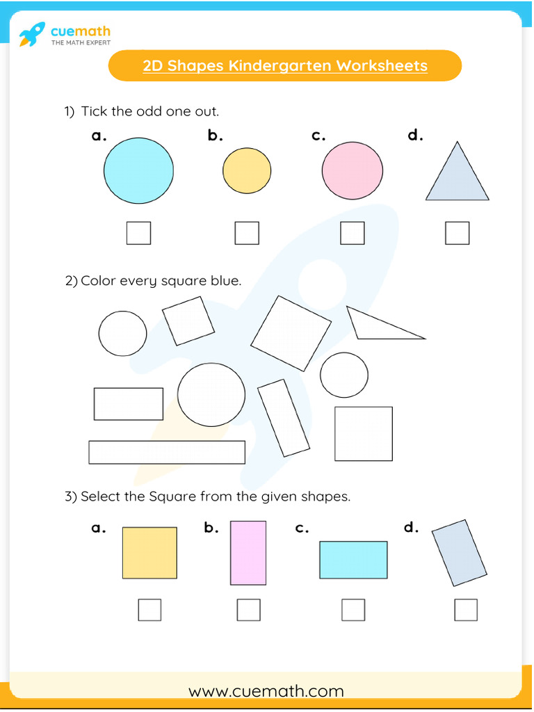 Kindergarten 2D Shapes Activities | PDF