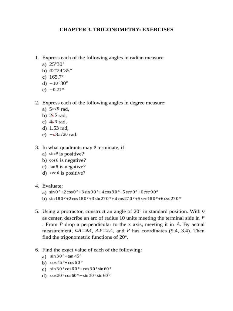 Marine Eng. Mathematics (MMT152S) - 2024 Chapter 3. Trigonometry ...