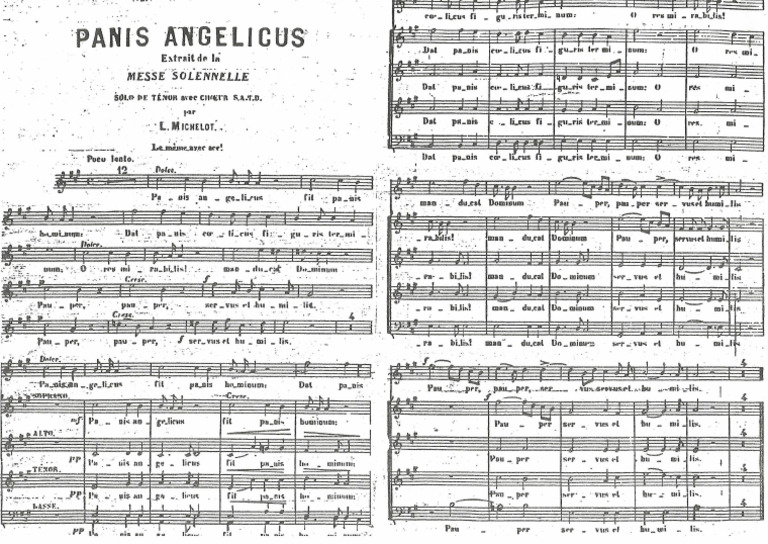Coro Panis Angelicus de C.frank | PDF
