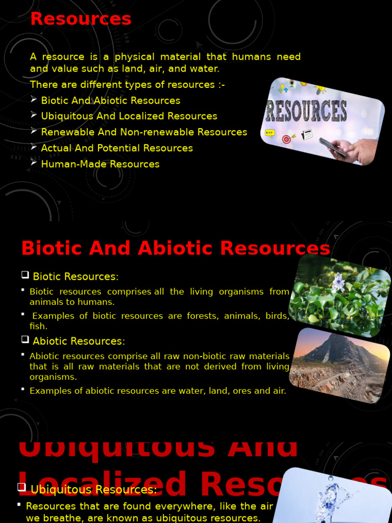 Ubiquitous and Localized Resources Explained | PDF