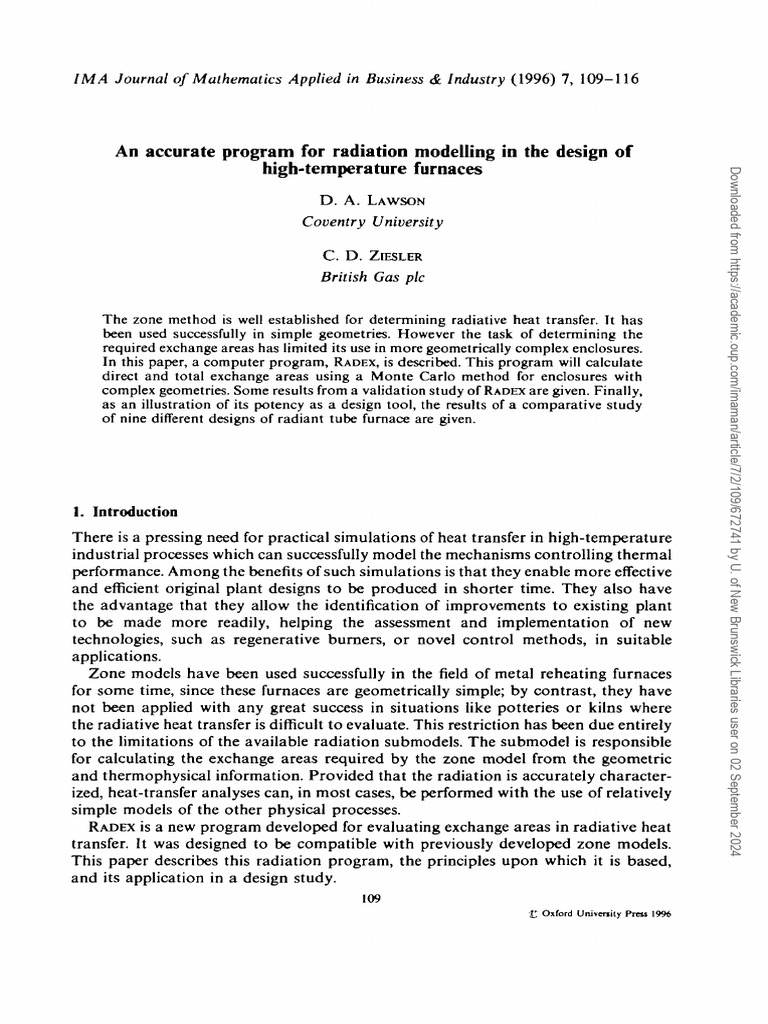 RADEX Software-An Accurate Program For Radiation Modelling in The ...