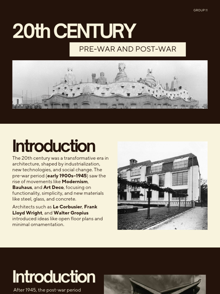 20th Century Architectural Evolution | PDF | Modernism | Art Deco