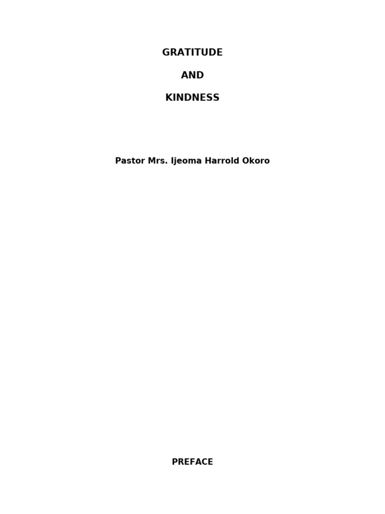 Transformative Power of Gratitude & Kindness | PDF | Books Of Samuel ...