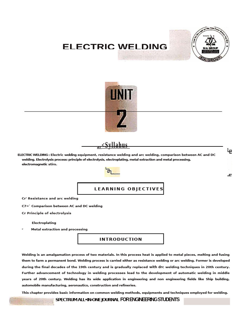 Electric Welding Techniques Overview | PDF | Welding | Construction