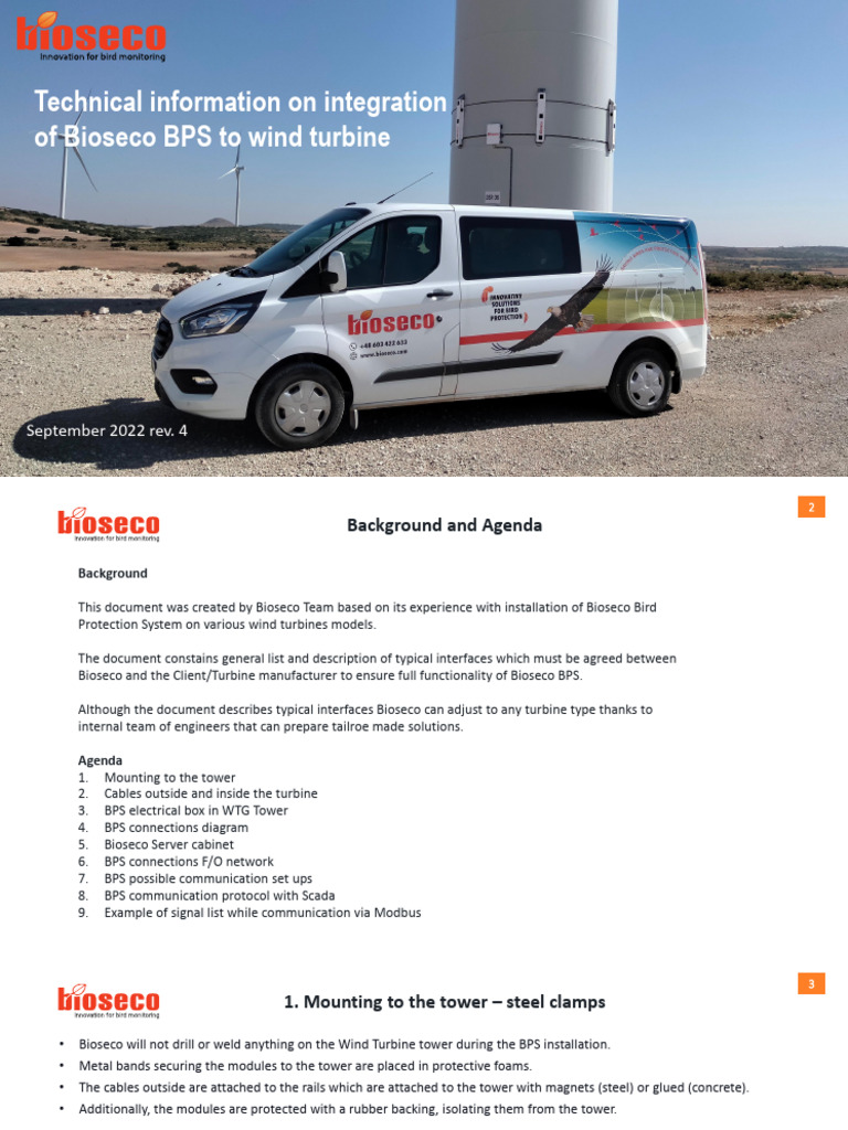 Bioseco BPS Integration Guide for Wind Turbines | PDF | Network Switch ...