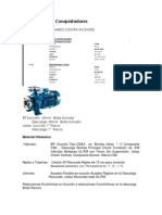 Datos Tecnio de Bombas j y R Conquistadores