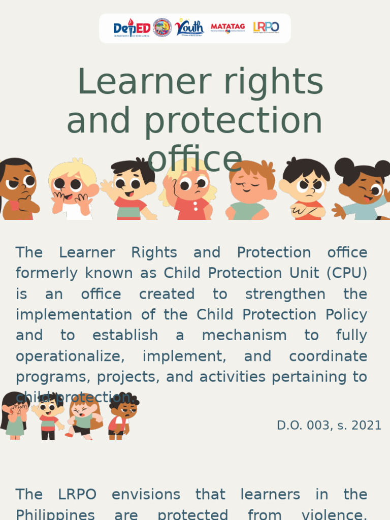 Learner Rights and Protection Office | PDF