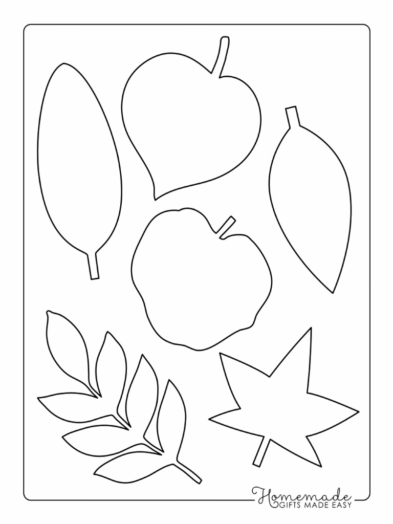 Leaf Template Assorted Simple Leaves | PDF