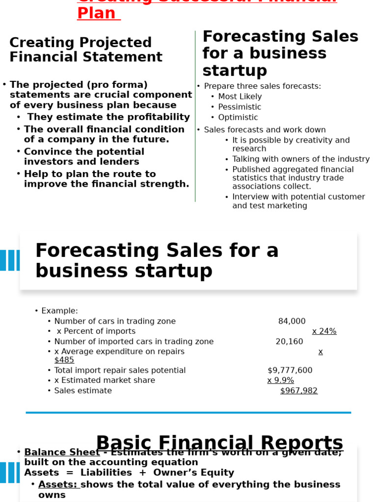 Projected Financial Statements Guide | PDF | Revenue | Equity (Finance)